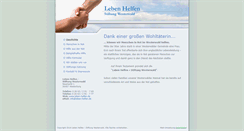 Desktop Screenshot of leben-helfen.de