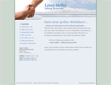 Tablet Screenshot of leben-helfen.de